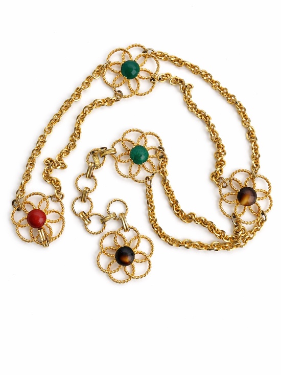 Vintage Yves Saint Laurent Chain Belt Necklace 1960s Roger Scemama for YSL main image 9